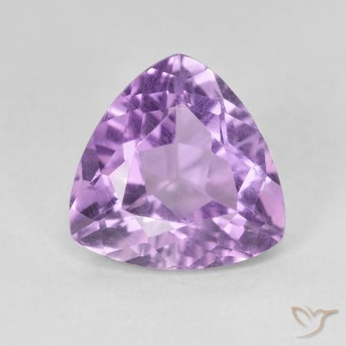 2.99ct Натуральный Пурпурно-фиолетовый Аметист, Триллион, VVS-VS
