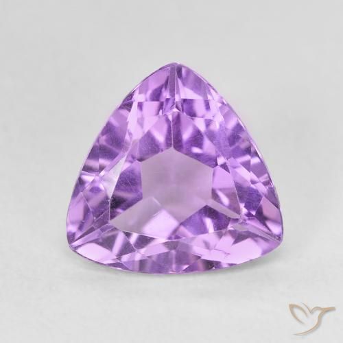 2.75ct Натуральный Средний фиолетовый Аметист, Триллион, VVS-VS