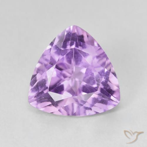 3.00ct Натуральный Средний фиолетовый Аметист, Триллион, VVS-VS