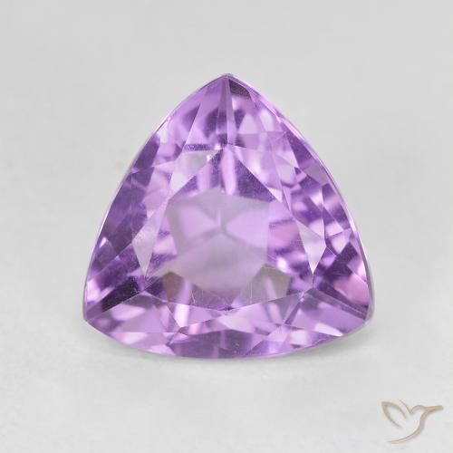 3.08ct Натуральный Пурпурно-фиолетовый Аметист, Триллион, VVS-VS