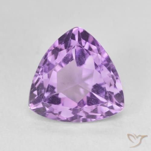 3.13ct Натуральный Пурпурно-фиолетовый Аметист, Триллион, VVS-VS