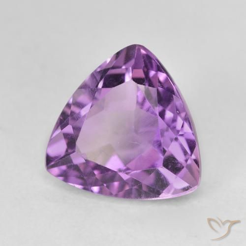 3.20 карата, натуральный Medium Light Purplish-Violet Аметист, Триллион, VVS-VS