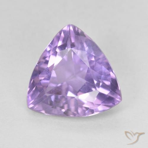 2.69ct Натуральный Светло-фиолетовый Аметист, Триллион, Чистота VS