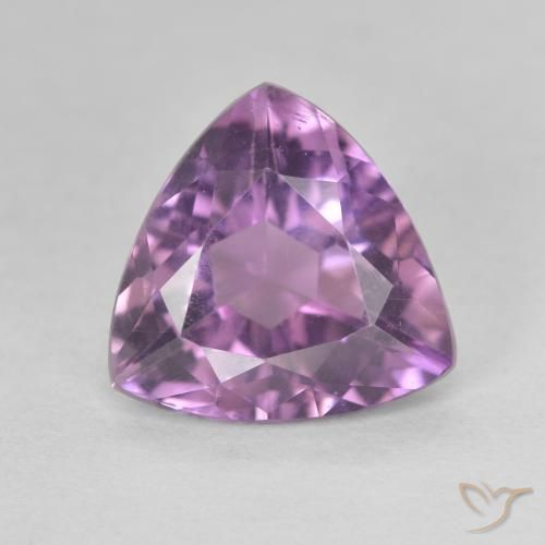 2.72ct Натуральный Темно-фиолетовый Аметист, Триллион, Чистота VS