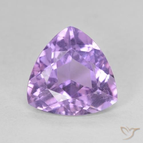 2.81ct Натуральный Темно-фиолетовый Аметист, Триллион, Чистота VS