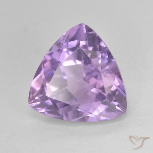 3.07ct Натуральный Темно-фиолетовый Аметист, Триллион, Чистота VS