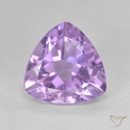 3.12ct Натуральный Розовато-фиолетовый Аметист, Триллион, Чистота VS