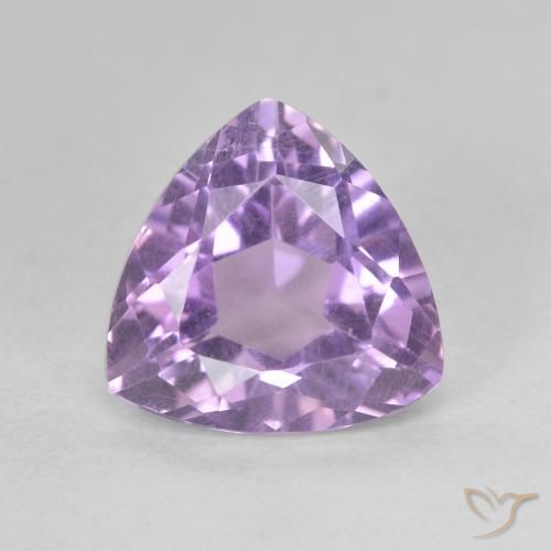 3.01ct Натуральный Средний фиолетовый Аметист, Триллион, Чистота VS