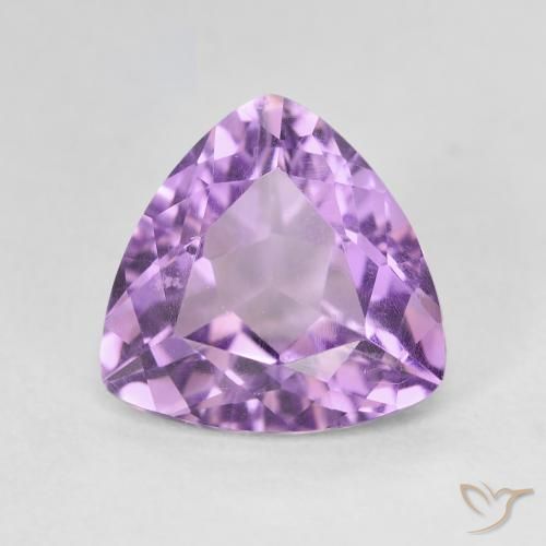 2.86ct Натуральный Розовато-фиолетовый Аметист, Триллион, VVS-VS