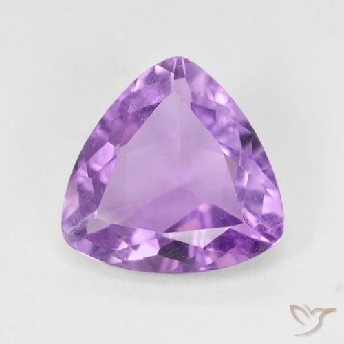 2.60ct Натуральный Пурпурно-фиолетовый Аметист, Триллион, VVS-VS