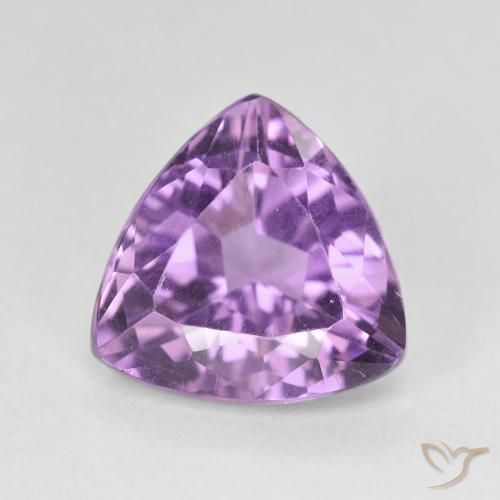 2.91ct Натуральный Средний фиолетовый Аметист, Триллион, VVS-VS
