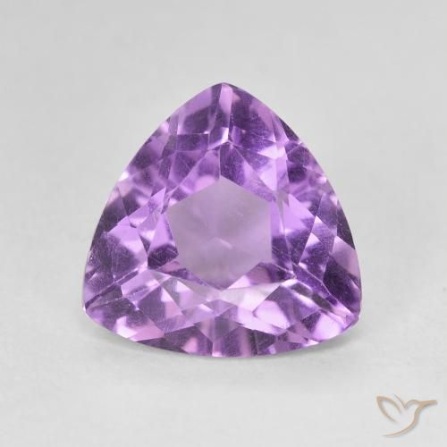 2.75ct Натуральный Средний фиолетовый Аметист, Триллион, VVS-VS