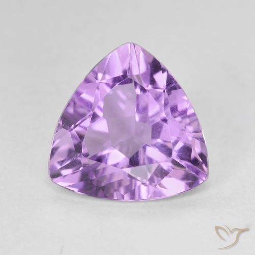 2.75ct Натуральный Средний фиолетовый Аметист, Триллион, VVS-VS