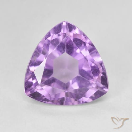 3.28ct Натуральный Средний фиолетовый Аметист, Триллион, VVS-VS