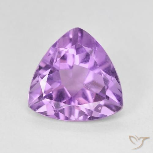2.70ct Натуральный Средний розовый фиолетовый Аметист, Триллион, VVS-VS