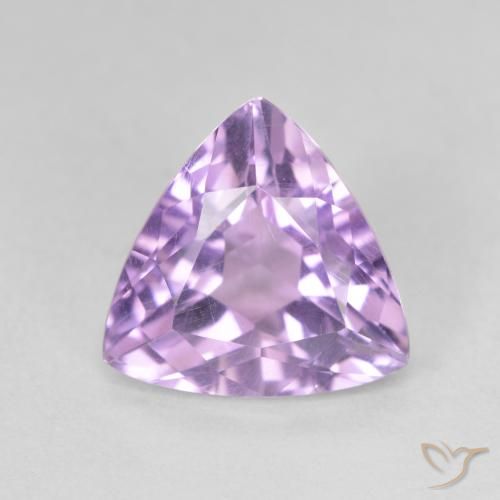 2.78ct Натуральный Розовато-Ирис Фиолетовый Аметист, Триллион, VVS-VS