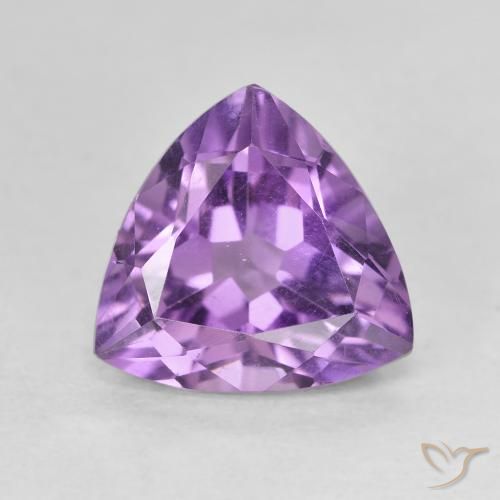 2.82ct Натуральный Ирис Вайолет Аметист, Триллион, VVS-VS