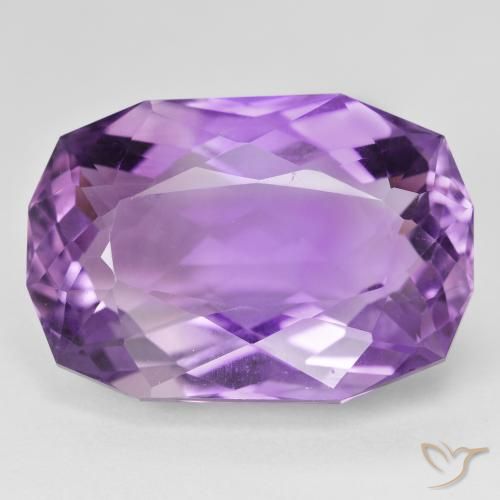 28.85ct Натуральный Средний пурпурно-фиолетовый Аметист, Подушка, VVS-VS