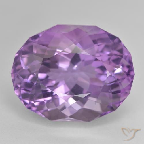 31.42ct Натуральный Светло-средний фиолетовый Аметист, Овал, Чистота VVS