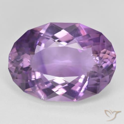 21.94ct Натуральный Пурпурно-фиолетовый Аметист, Овал, VVS-VS