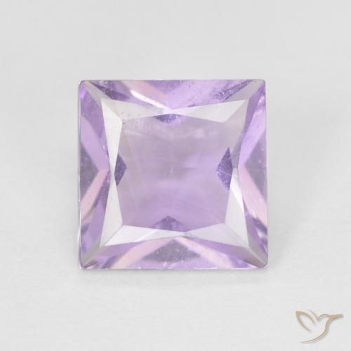 1.21ct Натуральный Розовато-фиолетовый Аметист, Квадрат, Чистота VS
