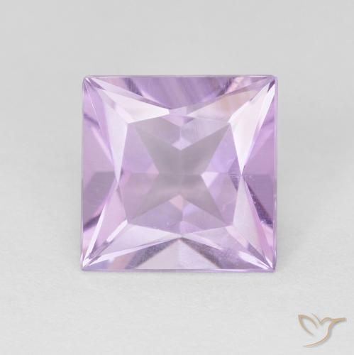 1.84ct Натуральный Светло-розовато-фиолетовый Аметист, Квадрат, Чистота VS
