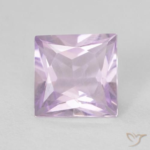 0.93ct Натуральный Светло-пурпурный Аметист, Квадрат, Чистота VVS