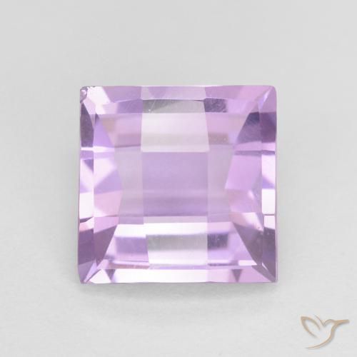 2.41ct Натуральный Розовато-фиолетовый Аметист, Квадрат, Чистота VVS