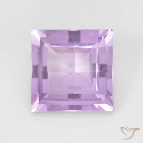 1.71ct Натуральный Светло-розовато-фиолетовый Аметист, Квадрат, Чистота VVS