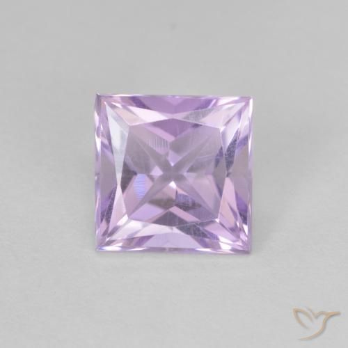 1.93ct Натуральный Светло-фиолетовый Аметист, Квадрат, Чистота VS