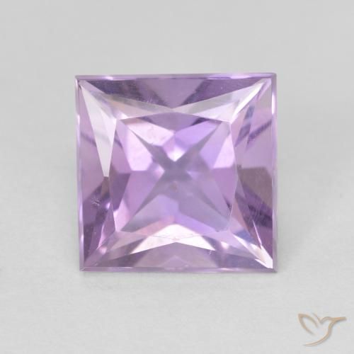 1.97ct Натуральный Светло-фиолетовый Аметист, Квадрат, Чистота VS