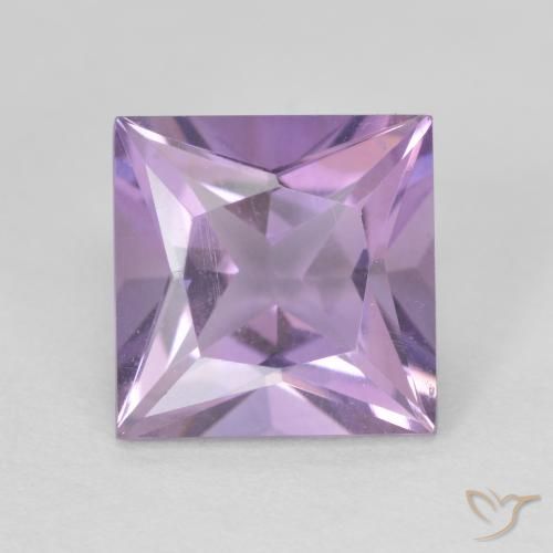 2.09ct Натуральный Средний розовый фиолетовый Аметист, Квадрат, VVS-VS