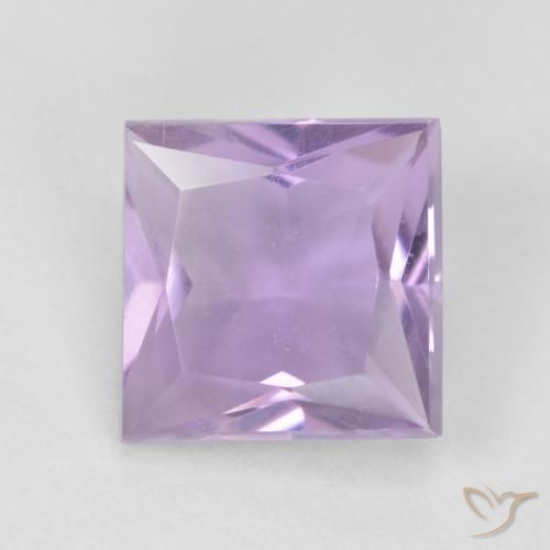 1.23ct Натуральный Светло-фиолетовый Аметист, Квадрат, Чистота VVS