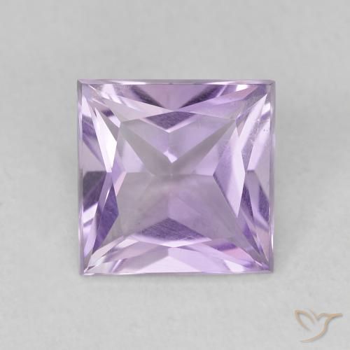 1.80ct Натуральный Светло-фиолетовый Аметист, Квадрат, Чистота VVS