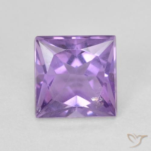 1.13ct Натуральный Розовато-фиолетовый Аметист, Квадрат, VVS-VS