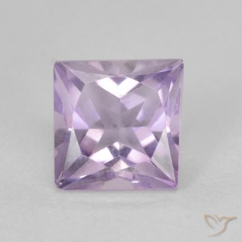 1.11ct Натуральный Светло-фиолетовый Аметист, Квадрат, VVS-VS