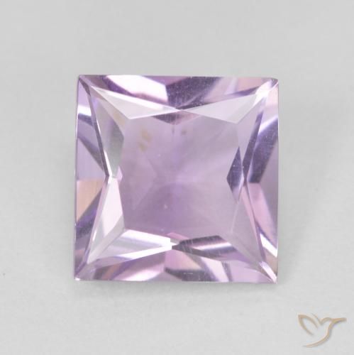 2.01ct Натуральный Светло-фиолетовый Аметист, Квадрат, VVS-VS