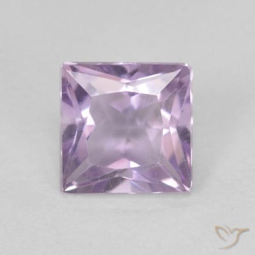 0.62ct Натуральный Светло-фиолетовый Аметист, Квадрат, Чистота VVS