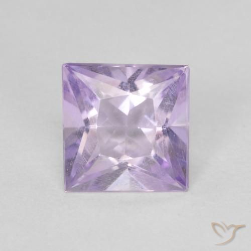 0.79ct Натуральный Светло-фиолетовый Аметист, Квадрат, VVS-VS