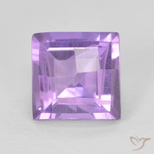 1.84ct Натуральный Средний фиолетовый Аметист, Квадрат, VVS-VS