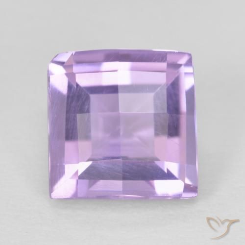 1.44ct Натуральный Розовато-фиолетовый Аметист, Квадрат, VVS-VS