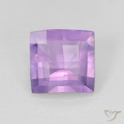 1.23ct Натуральный Розовато-фиолетовый Аметист, Квадрат, VVS-VS