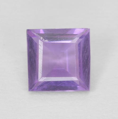 0.37ct Натуральный Розовато-фиолетовый Аметист, Квадрат, VVS-VS