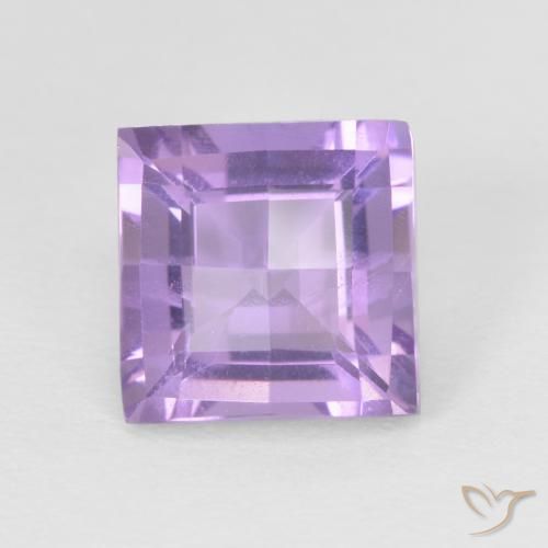 1.86ct Натуральный Розовато-фиолетовый Аметист, Квадрат, Чистота VS