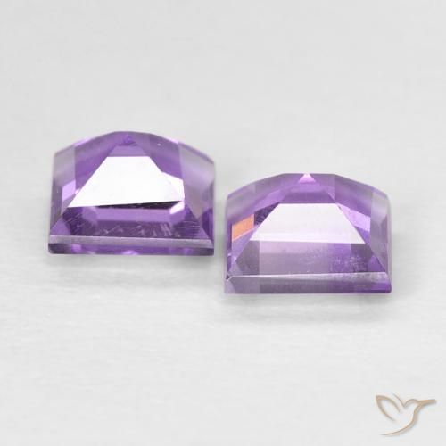 0.87 карата, натуральный Medium Dark-Violet Аметист, Квадрат, VVS-VS