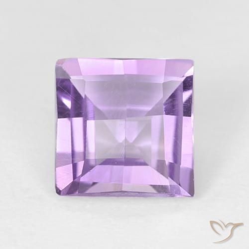 1.42ct Натуральный Средний фиолетовый Аметист, Квадрат, VVS-VS