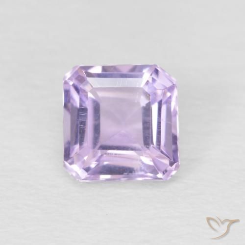 0.65ct Натуральный Сангрия Фиолетовая Аметист, Изумрудная огранка, Чистота VVS