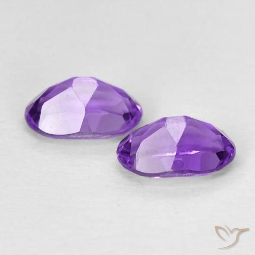 0.86 карата, натуральный Medium Light-Violet Аметист, Овал, VVS-VS