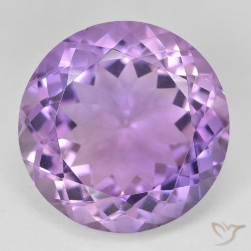 26.41ct Натуральный Medium Light Purplish-Violet Аметист, Круглый, Чистота VVS