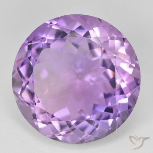 26.41 карата, натуральный Medium Light Purplish-Violet Аметист, Круглый, Чистота VVS